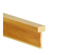 CMYUN Flat T-Shaped Brass Threshold Strip Gold, Extra Narrow Doorway Transition Strips Wood to Tile, Stair Wall Edging Trim Transition Bar, Joins Floor Gap(5x12mm(0.2x0.47 in))