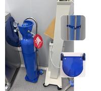 CMYUN Oxygen Therapy Small Rolling Oxygen Cylinder Rack Gas Bottle Tank Cart, Oxygen Cylinder Trolley Cart with Wheels, Portable Home Nitrogen Storage Rack(H 80cm(31 1/2"))