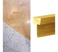 CMYUN Solid Brass Threshold Bar/Gap Joining Strip, T Molding Decor Transition Strip for Stair Wall, Wood to Tile Floor Edge Trim for Home Office(W5xH15mm(0.2x0.59in))