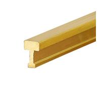 CMYUN Threshold Strip Brushed Solid Brass Floor Transition Strip, Wood to Tile Threshold Strip for Doorways, Cuttable Edging Trim Strip/Decorative Strip, 1m Long (Size : W4xH6mm(0.16"x0.24"))