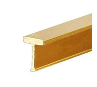 CMYUN Threshold Strip Brushed Solid Brass Floor Transition Strip, Wood to Tile Threshold Strip for Doorways, Cuttable Edging Trim Strip/Decorative Strip, 1m Long (Size : W5xH7mm(0.2"x0.28"))