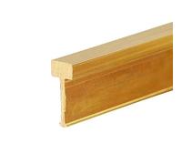 CMYUN Threshold Strip Brushed Solid Brass Floor Transition Strip, Wood to Tile Threshold Strip for Doorways, Cuttable Edging Trim Strip/Decorative Strip, 1m Long (Size : W5xH12mm(0.2"x0.47"))