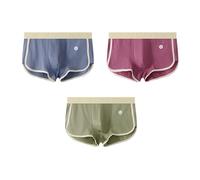 CMZYBBD Mens Boxers 3 Pack Slim Fit Men's Mid-rise Boxer Briefs - Loose, Breathable & Soft Sports Underwear For Comfort-e-2xl