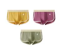CMZYBBD Mens Boxers 3 Pack Slim Fit Men's Mid-rise Boxer Briefs - Loose, Breathable & Soft Sports Underwear For Comfort-a-m