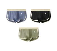 CMZYBBD Mens Boxers 3 Pack Slim Fit Men's Mid-rise Boxer Briefs - Loose, Breathable & Soft Sports Underwear For Comfort-c-3xl
