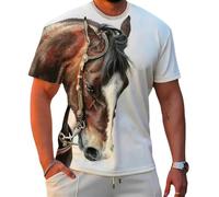 CMZYBBD Men'S T-Shirts 3d Printed Funny Animal Short Sleeve T-shirt For Animal Lovers - Sports Fitness Round Neck Top-c-s