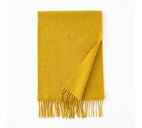 CMZYBBD Scarf Unisex Wool Scarf For Autumn & Winter - Thick, Warm Neck Wrap And Shawl, Simple Elegance For Both Men And Women-yellow-180 * 30cm