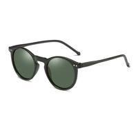 CMZYBBD Sunglasses Vintage Round Sunglasses Mens Womens, Vintage Polarised Sunglasses Classic Trendy Shades Unisex Uv400 Protection-green