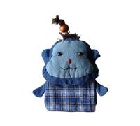 CMZZM 10 * 10cm Cartoon Animal Fabric Bags for Crafts Handmade Fabric Wallet with Zip Fabric Wallet with Coin Pocket for Key/Coin Purse Dual Use