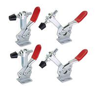 CN-BOGONG 4PCS GH-225-D Toggle Clamp 550Lbs /250KG Holding Capacity Heavy Antislip Heavy Duty Toggle Clamp Adjustable Hand Tool For Machine Operation, Woodworking, Welding 225D (GH-225-D（Standard ）)
