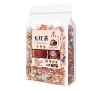 cn herb Five Black Tea 250g/ Bag Triangular Brown Sugar Medlar Red Dates Peanut Red Bean Combination Tea