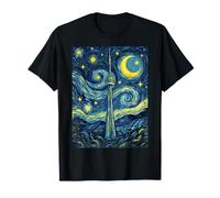 CN Tower Toronto Canada Starry Night Art History Present T-Shirt