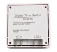 Cn101a Programmable Digital Timer Switch Having 1.6-inch LCD Display 16 On/Off Programs Per Day 12v Dc/ac Power Supply for Street Lights Billboards Industrial Control Relays(12V)