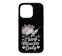 CNA And Nurse I Work Miracles Daily Case for iPhone 13 Pro