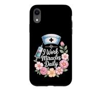 CNA And Nurse I Work Miracles Daily Case for iPhone XR