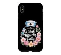 CNA And Nurse I Work Miracles Daily Case for iPhone XS Max