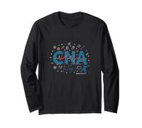 CNA Life: Heartbeat of Healthcare Heroes Long Sleeve T-Shirt, Adult Unisex, Black, XXL