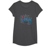 CNA Life: Heartbeat of Healthcare Heroes T-Shirt, Girls, Dark Heather Grey, Large