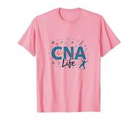 CNA Life: Heartbeat of Healthcare Heroes T-Shirt, Men, Pink, XL