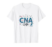 CNA Life: Heartbeat of Healthcare Heroes T-Shirt, Men, White, 5XL
