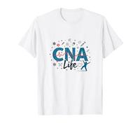 CNA Life: Heartbeat of Healthcare Heroes T-Shirt, Men, White, XXL