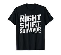 CNA Night Shift Survivor Bold Minimalist Healthcare Worker T-Shirt