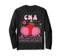 CNA Nurse Life Caring Hands Healing Hearts Long Sleeve T-Shirt