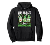 CNA Nurses Love Shenanigans Shamrock Nursing St Patricks Day Pullover Hoodie