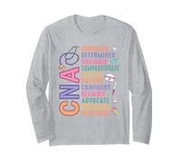CNA Nursing Assistant Compassionate Caregiver Long Sleeve T-Shirt