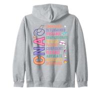 CNA Nursing Assistant Compassionate Caregiver Zip Hoodie