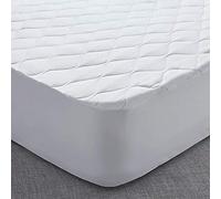 CnA Stores Mattress Protector Super King Size Fitted Extra Deep Up To 40cm Stretchable Skirt - Quilted Mattress Cover - Anti Allergy Super King (180 x 200 +40cm)