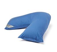 CnA Stores Orthopaedic V-Shaped Pillow For Head, Neck, Shoulder & Back, Extra Cushioning Maternity Nursing Pregnancy support Pillows, Cotton Blended (V PILLOW, WEDGEWOOD)