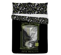 CnA Stores Xbox Double Duvet Cover Set Reversible Gamers Bedding With Pillowcase