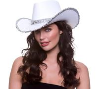 CNAFGBGG 1PC Adult Texan Cowboy Hat White Fancy Dress Party Accessory Value For Money Unisex