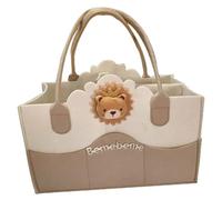 CNAFGBGG 1PC Baby Caddy Organizer Thicken Cartoon Felt Multifunctional Portable Baby Diaper Caddy Nursery Storage Bag for Mom Kids.