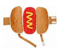 CNAFGBGG 1PC Dog Costumes, Hotdog Clothes for Dogs, Warm Soft Cute Party Cosplay Costumes for Puppy Small Dogs Pets, Dog Apparel & Accessories with 2 Plush Squeak Toys