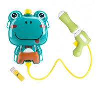 CNAFGBGG Backpack Water Gun, 1000ml Capacity Water Gun with Backpack Tank, 5-8M Range & Easy Pull-Push Action for Outdoor Summer Play, Pool, Beach Fun and Family Activities, Frog..