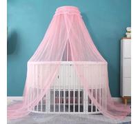 CNAFGBGG Canopy for Crib with Adjustable Clip-On Stand Crib Canopy 360° Anti-Mosquito Encryption Mesh Cover Easy Installation Kids Bed for Bed Bassinet.