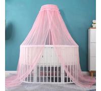 CNAFGBGG Canopy for Crib with Adjustable Clip-On Stand Crib Canopy 360° Anti-Mosquito Encryption Mesh Cover Easy Installation Kids Bed for Bed Bassinet.