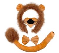 CNAFGBGG Disfraz de Leon Para Niño 5-Piece Costume, Brown, One Size.