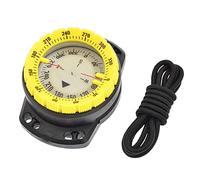 CNAFGBGG Dive Compass Surfing Luminous Underwater 50m Wrist Compass Night Vision Waterproof Navigation with Bungee Yellow..