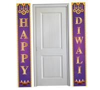 CNAFGBGG Diwali Decorations Happy Diwali Banner 71x12 Inch Outdoor Indoor Porch Happy Sign Indian Festival of Lights Decor and Supplies for Home Style 1..