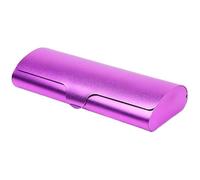CNAFGBGG Eye Glasses Case Hard 6.1x2.4x1.1 Eyeglass Case Purple Aluminium Eye Glass Smooth Exquisite Portable Eyeglass for Home, Office, Travel