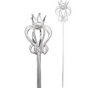 CNAFGBGG Fairy Wand, 20 Inch Rhinestone Crown Princess Wands for Little Girls Halloween Party Photography Prop..