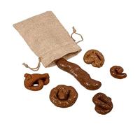 CNAFGBGG Fake Poo Soft Realistic Turd Poo with Bag Joke Prank Fun Toy for April Fools Day 6PCS.