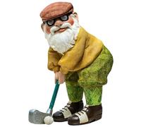 CNAFGBGG Garden Gnomes 4.7x2.4 Inch Playing Golf Funny Gnome Resin Funny Golf Gnome Statue Novelty Ornaments for Pation Yard Lawn Indoor Tabletop Home Decor, Garden..