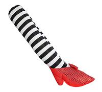 CNAFGBGG Halloween Wicked Witch Legs Crushed Witches Stripe Feet with High Heels Halloween Decoration 1Pair..