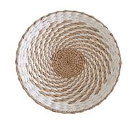 CNAFGBGG Hanging Woven Wall Basket Chic Boho Handcrafted Baskets Modern Farmhouse & Rustic Wall Decor Style 5, Diameter 25cm.