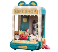 CNAFGBGG Mini Claw Machine Adjustable Sounds and Music Kids Claw Machine with Mini Plush ＆ Capsule Toys Game Vending Birthday for Girls Style 1.