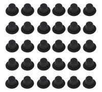 CNAFGBGG Mini Top Hat, 30PCS 2.7 Inch Plastic Flocking Black Top Hat, Cute DIY Tiny for Snowman Doll Cupcakes Cakes Crafts Christmas Party Decor.